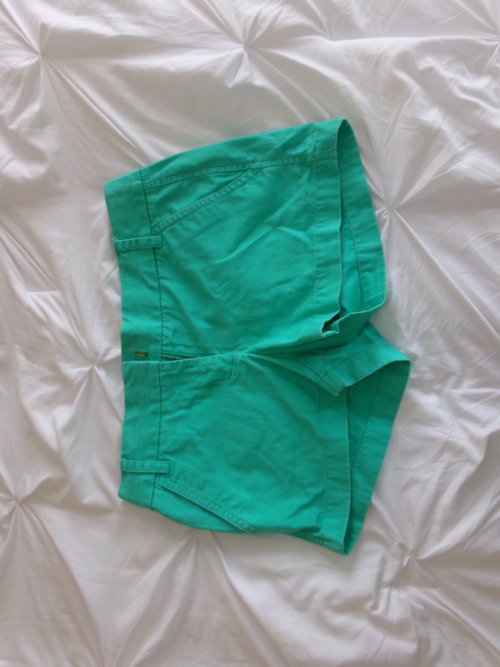 J. Crew Teal Stretch Cotton Shorts